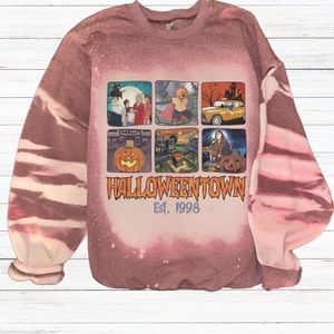 Halloweentown Cozy Crewneck Womens Sweater Bleached | 2000’s Classic Vintage